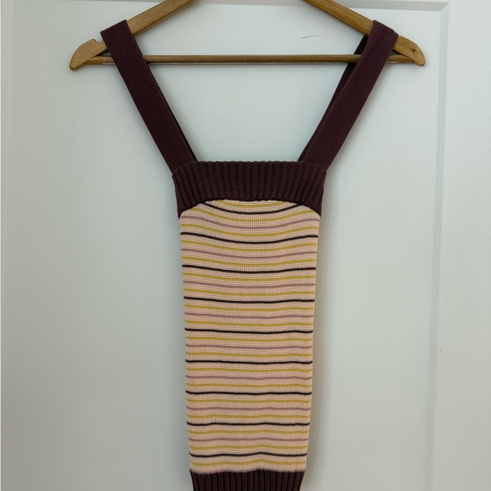 Marc Jacobs Purple and Cream Knit Top